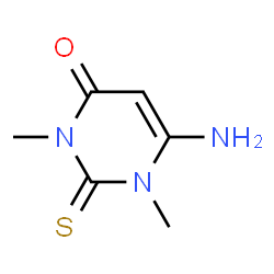ChemSpider 2D Image | 6-Amino-1,3-dimethyl-2-thioxo-2,3-dihydro-4(1H)-pyrimidinone | C6H9N3OS