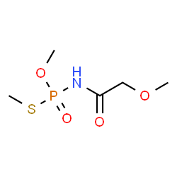 ChemSpider 2D Image | O,S-Dimethyl (methoxyacetyl)phosphoramidothioate | C5H12NO4PS