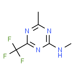 ChemSpider 2D Image | N,4-Dimethyl-6-(trifluoromethyl)-1,3,5-triazin-2-amine | C6H7F3N4
