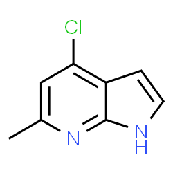 ChemSpider 2D Image | 4-Chloro-6-methyl-1H-pyrrolo[2,3-b]pyridine | C8H7ClN2