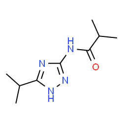 ChemSpider 2D Image | N-(5-Isopropyl-1H-1,2,4-triazol-3-yl)-2-methylpropanamide | C9H16N4O