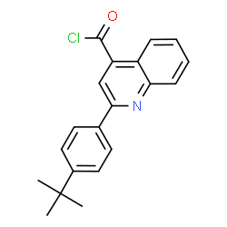 ChemSpider 2D Image | 2-(4-tert-butylphenyl)quinoline-4-carbonyl chloride | C20H18ClNO