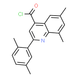 ChemSpider 2D Image | 2-(2,5-Dimethylphenyl)-6,8-dimethyl-4-quinolinecarbonyl chloride | C20H18ClNO