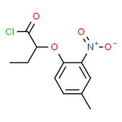 ChemSpider 2D Image | 2-(4-Methyl-2-nitrophenoxy)butanoyl chloride | C11H12ClNO4