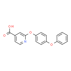 ChemSpider 2D Image | 2-(4-Phenoxyphenoxy)isonicotinic acid | C18H13NO4