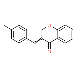 ChemSpider 2D Image | 3-(4-Methylbenzylidene)-2,3-dihydro-4H-chromen-4-one | C17H14O2