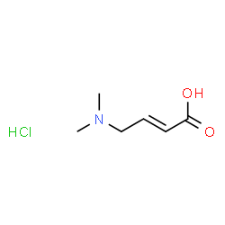 ChemSpider 2D Image | 4-DimethylaminocrotonicacidHCl | C6H12ClNO2