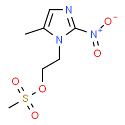 ChemSpider 2D Image | 2-(5-Methyl-2-nitro-1H-imidazol-1-yl)ethyl methanesulfonate | C7H11N3O5S