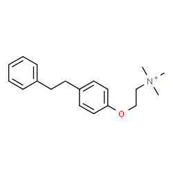ChemSpider 2D Image | N,N,N-Trimethyl-2-[4-(2-phenylethyl)phenoxy]ethanaminium | C19H26NO