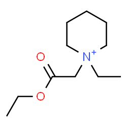 ChemSpider 2D Image | 1-(2-Ethoxy-2-oxoethyl)-1-ethylpiperidinium | C11H22NO2