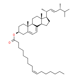 ChemSpider 2D Image | (3beta,22E)-Ergosta-5,7,22-trien-3-yl (9Z)-9-hexadecenoate | C44H72O2