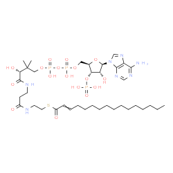 ChemSpider 2D Image | hexadec-2-enoyl-CoA | C37H64N7O17P3S