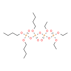 ChemSpider 2D Image | Dibutyl triethyl butyltetraphosphate | C18H42O13P4