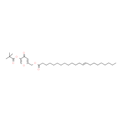 ChemSpider 2D Image | {5-[(2,2-Dimethylpropanoyl)oxy]-4-oxo-4H-pyran-2-yl}methyl (13E)-13-docosenoate | C33H54O6