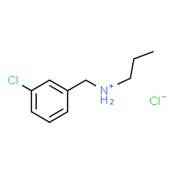ChemSpider 2D Image | N-(3-Chlorobenzyl)-1-propanaminium chloride | C10H15Cl2N