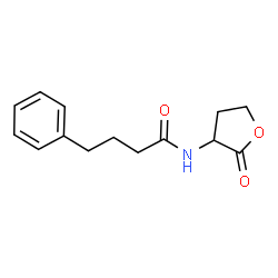 ChemSpider 2D Image | N-(2-Oxotetrahydro-3-furanyl)-4-phenylbutanamide | C14H17NO3