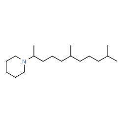 ChemSpider 2D Image | 1-(6,10-Dimethyl-2-undecanyl)piperidine | C18H37N