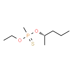 ChemSpider 2D Image | O-Ethyl O-[(2S)-2-pentanyl] methylphosphonothioate | C8H19O2PS