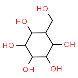 ChemSpider 2D Image | 6-(Hydroxymethyl)-1,2,3,4,5-cyclohexanepentol | C7H14O6