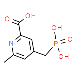 ChemSpider 2D Image | 6-Methyl-4-(phosphonomethyl)-2-pyridinecarboxylic acid | C8H10NO5P