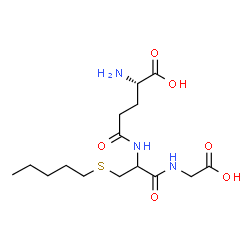 ChemSpider 2D Image | L-gamma-Glutamyl-S-pentylcysteinylglycine | C15H27N3O6S