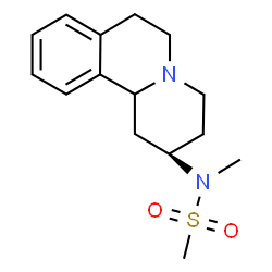 ChemSpider 2D Image | N-[(2R)-1,3,4,6,7,11b-Hexahydro-2H-pyrido[2,1-a]isoquinolin-2-yl]-N-methylmethanesulfonamide | C15H22N2O2S