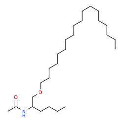 ChemSpider 2D Image | N-[1-(Octadecyloxy)-2-hexanyl]acetamide | C26H53NO2
