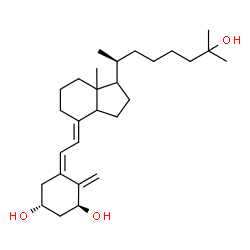 ChemSpider 2D Image | (1R,3S,5Z)-5-[(2E)-2-{1-[(2S)-7-Hydroxy-7-methyl-2-octanyl]-7a-methyloctahydro-4H-inden-4-ylidene}ethylidene]-4-methylene-1,3-cyclohexanediol | C28H46O3