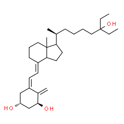 ChemSpider 2D Image | (1R,3S,5Z)-5-[(2E)-2-{1-[(2S)-7-Ethyl-7-hydroxy-2-nonanyl]-7a-methyloctahydro-4H-inden-4-ylidene}ethylidene]-4-methylene-1,3-cyclohexanediol | C30H50O3