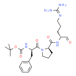 ChemSpider 2D Image | N-(tert-butoxycarbonyl)-D-phenylalanyl-N-{(2R)-5-[(diaminomethylidene)amino]-1-oxopentan-2-yl}-D-prolinamide | C25H38N6O5