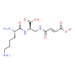 ChemSpider 2D Image | L-Lysyl-3-{[(2E)-4-methoxy-4-oxo-2-butenoyl]amino}-D-alanine | C14H24N4O6