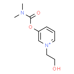 ChemSpider 2D Image | 3-[(Dimethylcarbamoyl)oxy]-1-(2-hydroxyethyl)pyridinium | C10H15N2O3