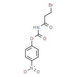 ChemSpider 2D Image | 4-Nitrophenyl (3-bromopropanoyl)carbamate | C10H9BrN2O5