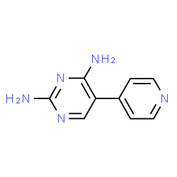 ChemSpider 2D Image | 5-(4-Pyridinyl)-2,4-pyrimidinediamine | C9H9N5