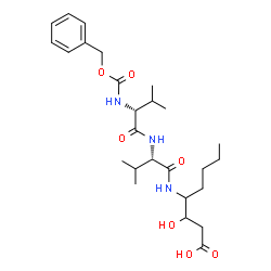 ChemSpider 2D Image | N-[(Benzyloxy)carbonyl]-D-valyl-N-(1-carboxy-2-hydroxy-3-heptanyl)-L-valinamide | C26H41N3O7