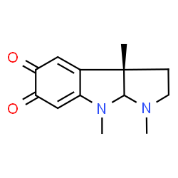 ChemSpider 2D Image | (3aS)-1,3a,8-Trimethyl-1,2,3,3a,8,8a-hexahydropyrrolo[2,3-b]indole-5,6-dione | C13H16N2O2