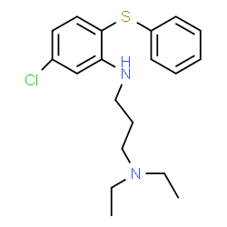 ChemSpider 2D Image | N'-[5-Chloro-2-(phenylsulfanyl)phenyl]-N,N-diethyl-1,3-propanediamine | C19H25ClN2S