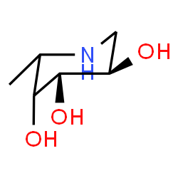 ChemSpider 2D Image | (4S,5R)-2-Methyl-3,4,5-piperidinetriol | C6H13NO3