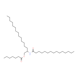 ChemSpider 2D Image | 2-(Pentadecanoylamino)hexadecyl heptanoate | C38H75NO3
