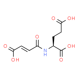 ChemSpider 2D Image | N-[(2E)-3-Carboxy-2-propenoyl]-L-glutamic acid | C9H11NO7