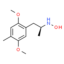 ChemSpider 2D Image | (2S)-1-(2,5-Dimethoxy-4-methylphenyl)-N-hydroxy-2-propanamine | C12H19NO3