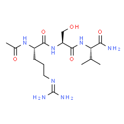 ChemSpider 2D Image | N~2~-Acetyl-L-arginyl-L-seryl-L-valinamide | C16H31N7O5