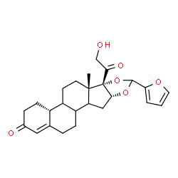 ChemSpider 2D Image | (4aR,6aS,6bS,9aR)-8-(2-Furyl)-6b-glycoloyl-6a-methyl-3,4,4a,4b,5,6,6a,6b,9a,10,10a,10b,11,12-tetradecahydro-2H-naphtho[2',1':4,5]indeno[1,2-d][1,3]dioxol-2-one | C25H30O6