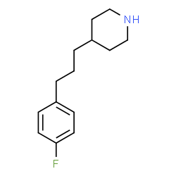ChemSpider 2D Image | 4-[3-(4-Fluorophenyl)propyl]piperidine | C14H20FN