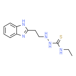 ChemSpider 2D Image | 2-[2-(1H-Benzimidazol-2-yl)ethyl]-N-ethylhydrazinecarbothioamide | C12H17N5S