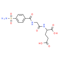 ChemSpider 2D Image | N-(4-Sulfamoylbenzoyl)glycylglutamic acid | C14H17N3O8S