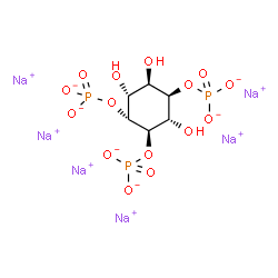 ChemSpider 2D Image | Hexasodium (1R,2R,3S,4R,5R,6R)-3,5,6-trihydroxy-1,2,4-cyclohexanetriyl tris(phosphate) | C6H9Na6O15P3