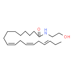 ChemSpider 2D Image | (9Z,12Z,15E)-N-(2-Hydroxyethyl)-9,12,15-octadecatrienamide | C20H35NO2