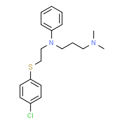 ChemSpider 2D Image | N-{2-[(4-Chlorophenyl)sulfanyl]ethyl}-N',N'-dimethyl-N-phenyl-1,3-propanediamine | C19H25ClN2S