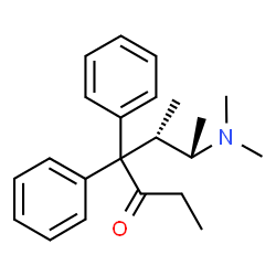 ChemSpider 2D Image | (5S,6S)-6-(Dimethylamino)-5-methyl-4,4-diphenyl-3-heptanone | C22H29NO